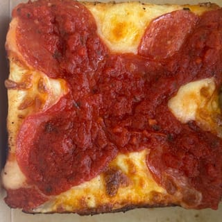 Detroit Deep Dish Pizza